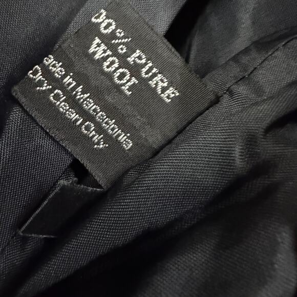 Vintage Wool Blazer Giorgio Sant Angelo Collectible Gold Women 8 Holiday Rainbow - Picture 4 of 9